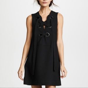 English Factory lace up front dress